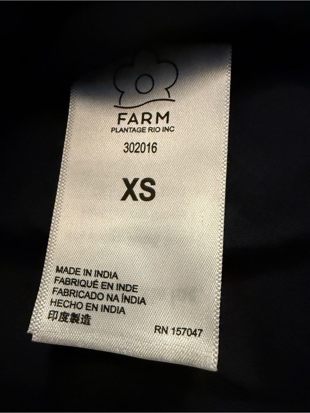 Farm Rio Louise Black Floral Embroidered A-Line Mini Dress XS - Picture 8 of 9